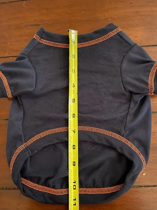 Chicago Bears Navy Blue & Orange Dog Tee Sz Small - Picture 6 of 7